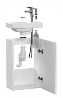 Комплект Cersanit LARA 40 белая раковина COMO 40 смеситель CARI сифон дозатор